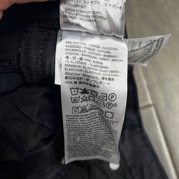 Levis NWT Ribcage Boot Jeans Black Lake - Picture 8 of 13